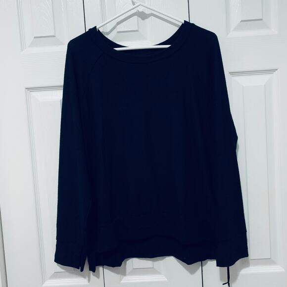 Michael Lauren NWT Black James Raglan Super Soft Top Medium - Picture 2 of 10